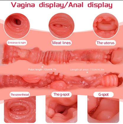 24LB Life Size Sex Doll for Men  Realistic Full Size Sex Dolls Torso Body,Adult Sex Toys Big Size Realistic Pussy Anal Toy Built-in Skeleton Love Dolls for Male, Slowly massaging your cock with her tits, Feeling every inch of you deep inside her pussy