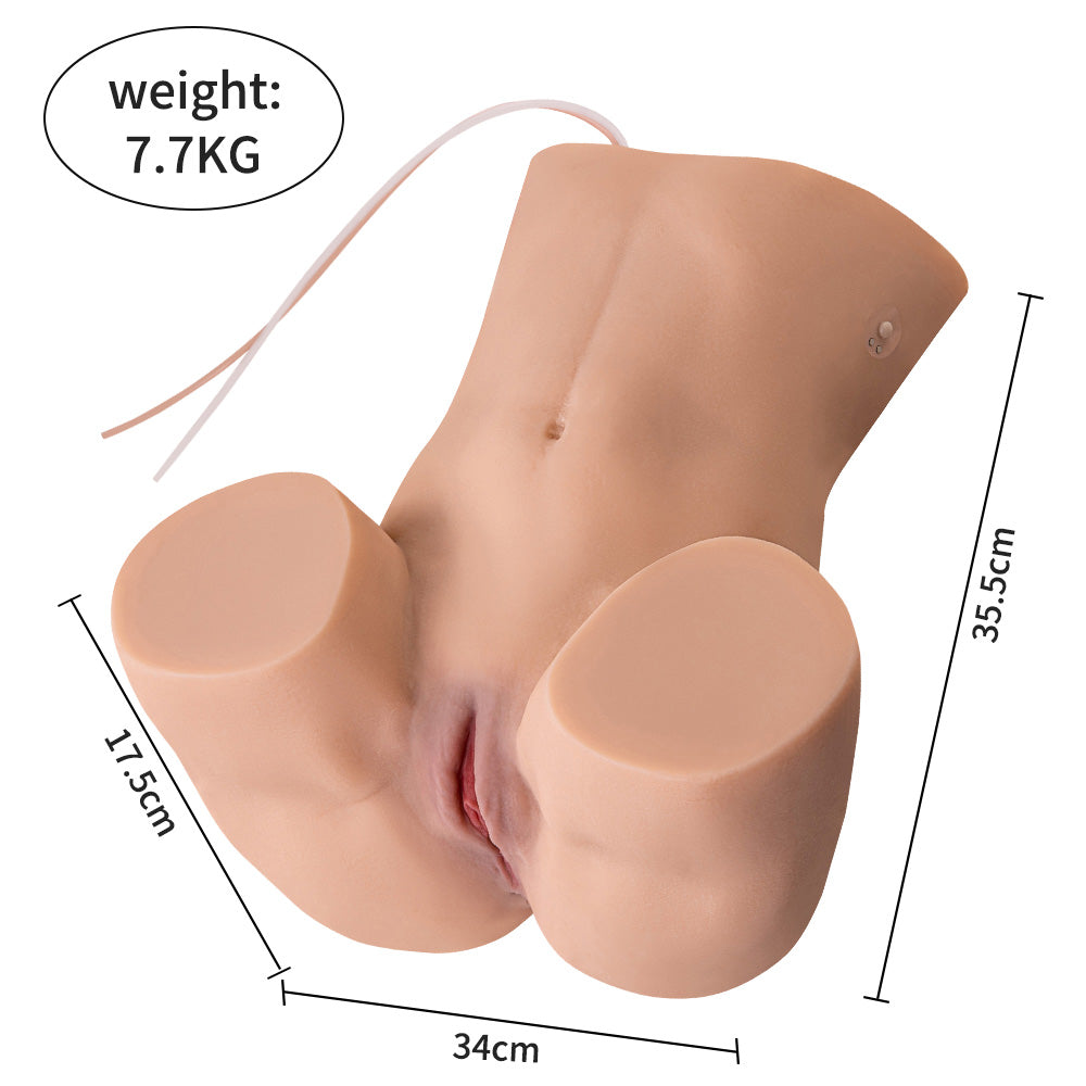 16.97lb Sucking Vibrating Sex Doll Ass Male Masturbator, Life-Size Female Torso Sex Doll with Vaginal and Anal, Auto-Cleaning Sex Doll for Men Pleasure Sex Toys  - HiREALOVE Official Store