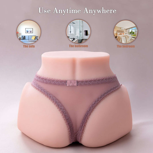 4.4LB Automatic Vibrating Ass Sex Doll Male Masturbator, Realistic Pocket Ass Stocker with Vibration Function for Vaginal Sex, Anal Sex, Mini Size Sex Dolls, Adult Sex Toy for Men Masturbation Sex Toys  - HiREALOVE Official Store