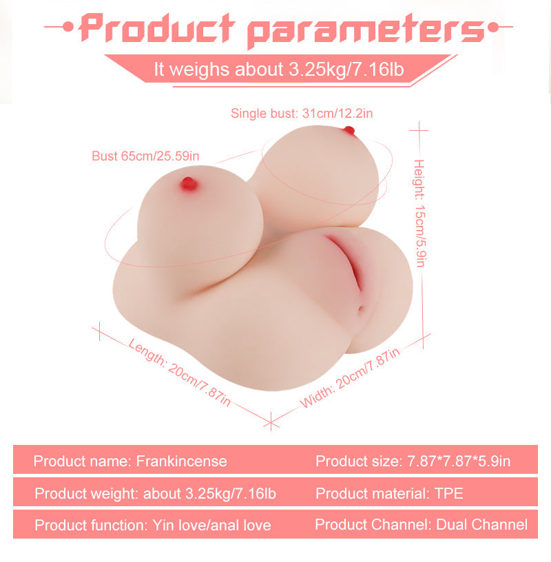  39LB Sex Doll Male Masturbator Torso with Big Boobs Vaginal  Anal Life Size Adult Doll Lifelike Pussywith Vaginal Anal Breast Sex Toy  for Men Masturbation : Health & Household